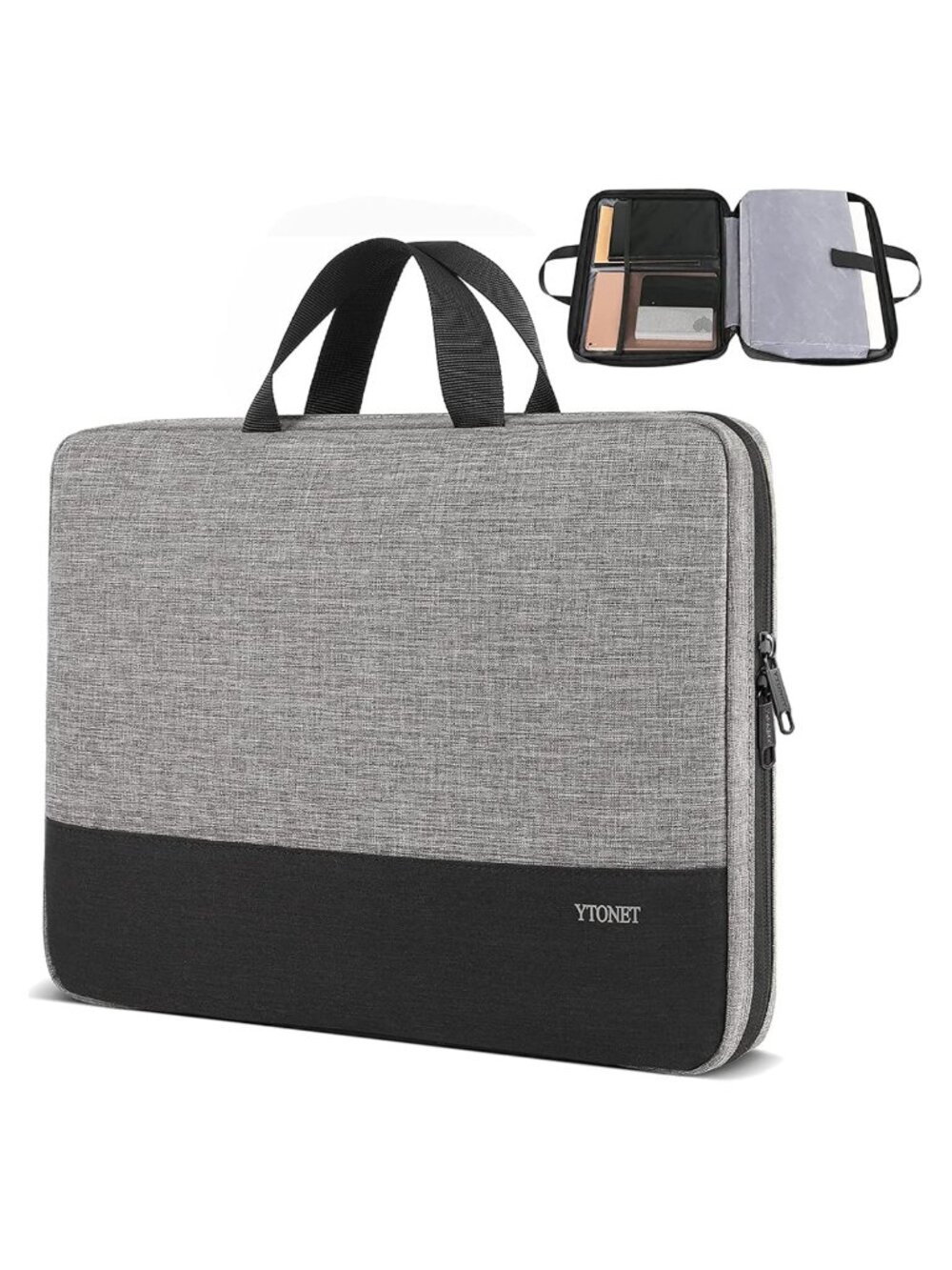 TSA Laptop Sleeve Case Water Resistant Nylon Briefcase for 15-16 Inch